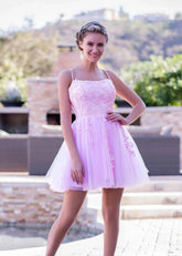 Atalanta | Discover the Perfect Light Pink Homecoming Dress for Your Special Night - Light Pink - PromDressClub