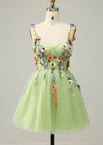 Druzelle | Find Your Dream Corset Homecoming Dress: Floral Styles Available Now - Sage Floral - PromDressClub