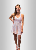 Odelia |Pink Homecoming Dresses Short/Mini Halter Off The Shoulder Sequined - Pink - PromDressClub