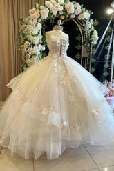 Kathleen | Discover Your Dream Champagne Quince Dress: Timeless Elegance Awaits - Champagne - PromDressClub