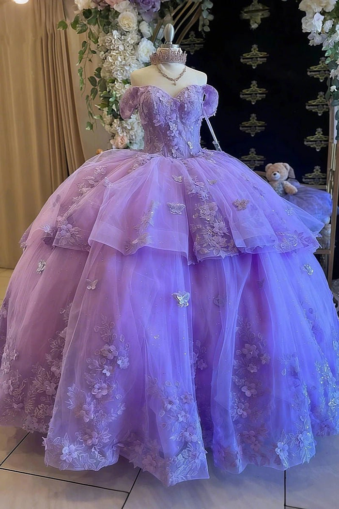 Keira | Step Into Magic with Stunning Purple Quince Dresses - Light Purple - PromDressClub