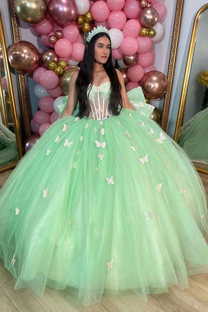 Layla | Discover Your Dream Mint Green Quinceañera Dress – Style & Comfort Combined - Mint Green - PromDressClub