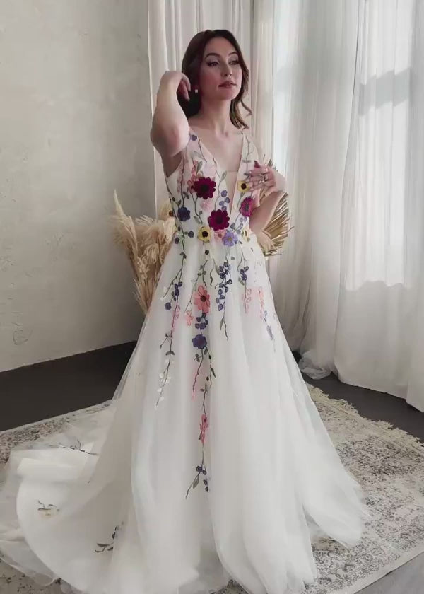 Louisa | Capture Romance: Timeless Flower Wedding Dress for Every Bride