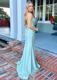 Daphne | Stunning Black and Sage Green Satin Strapless Pleated Formal Dress – Elevate Your Elegance for Every Event