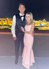 Emily | Glamorous A Pink Strapless Satin Mermaid Prom Dress – Elevate Your Prom Night Elegance Color Pink