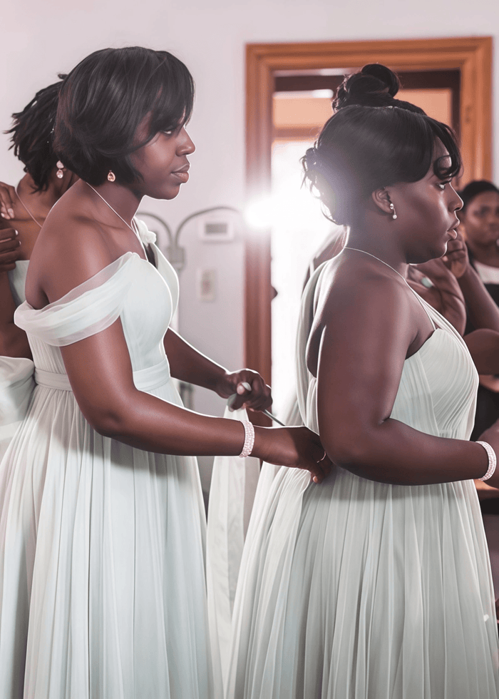 Anastasia | Boho A - Line Corset Backless Light Grey Chiffon Maxi Bridesmaid Dress with Off the Shoulder and Sweetheart Neck - Price #price_variant_lowest# - Grey - PromDressClub