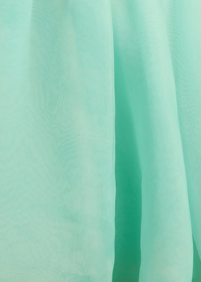 April | Mint Green Organza One Shoulder Ruffle A Line Homecoming Dress - Mint Green - PromDressClub