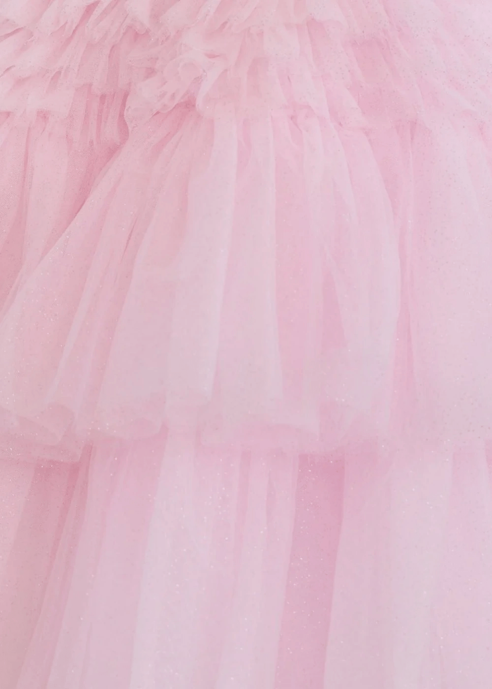 Audrey | A Line Light Pink Tulle Corset Tiered Ruffle Short Homecoming Dress - Light Pink - PromDressClub