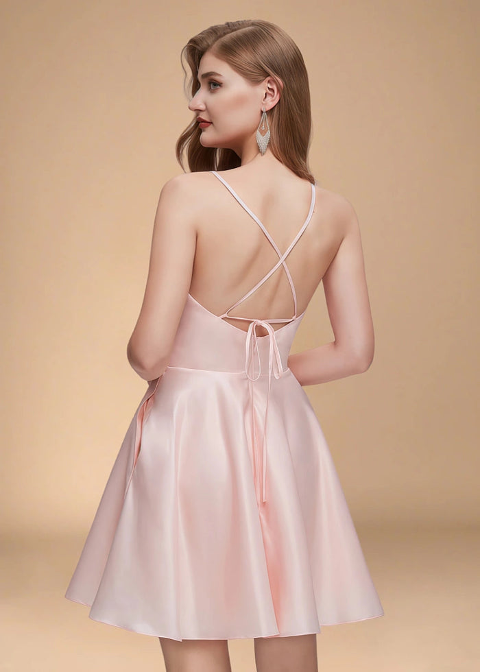Belphoebe | Discover the Perfect Pink Homecoming Dress for Your Memorable Night - Light Pink - PromDressClub