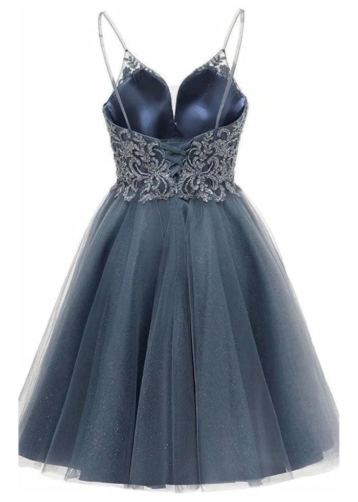 Clarentine | Discover the Perfect Dusty Blue Homecoming Dress for Your Big Night - Dusty Blue - PromDressClub