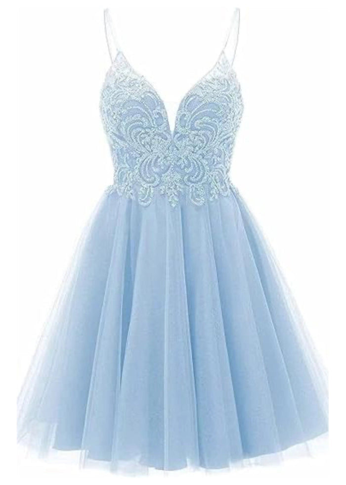 Clarentine | Discover the Perfect Dusty Blue Homecoming Dress for Your Big Night - Light Blue - PromDressClub