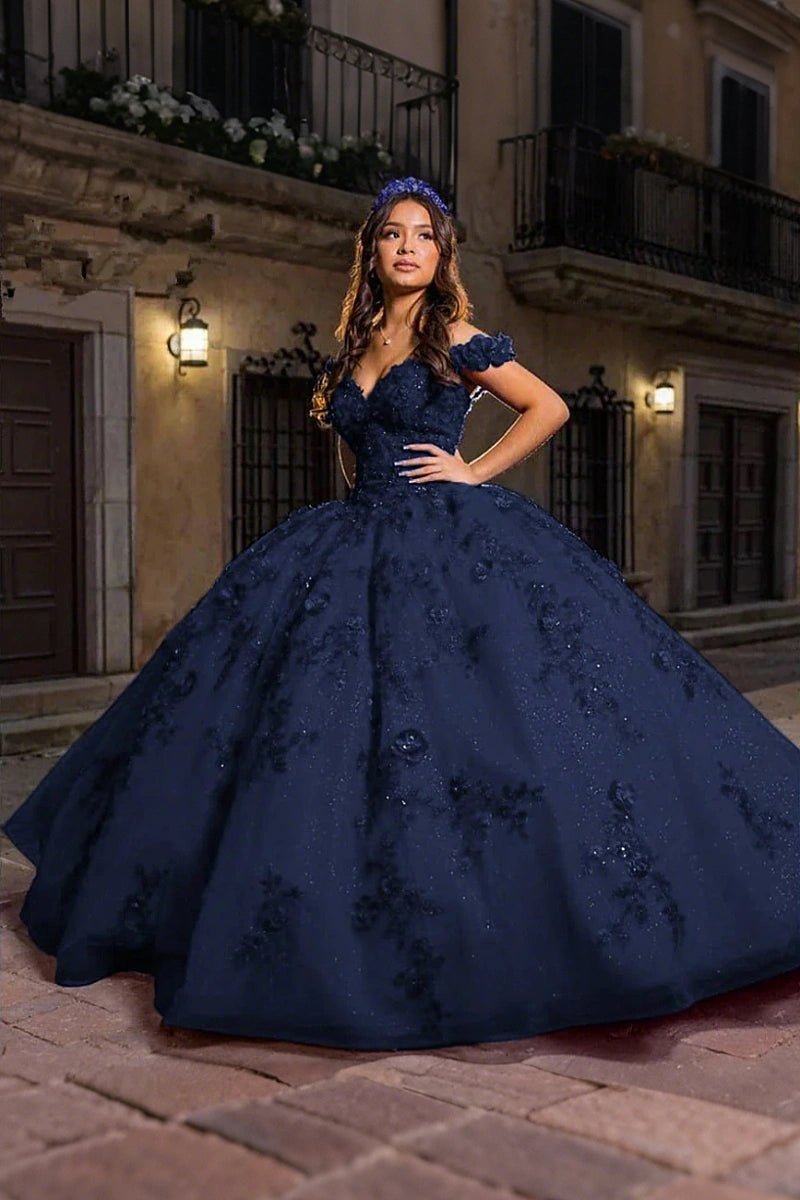 Dakota | Gorgeous Royal Blue Quinceanera Dress - Ideal for Special Events - Navy Blue - PromDressClub