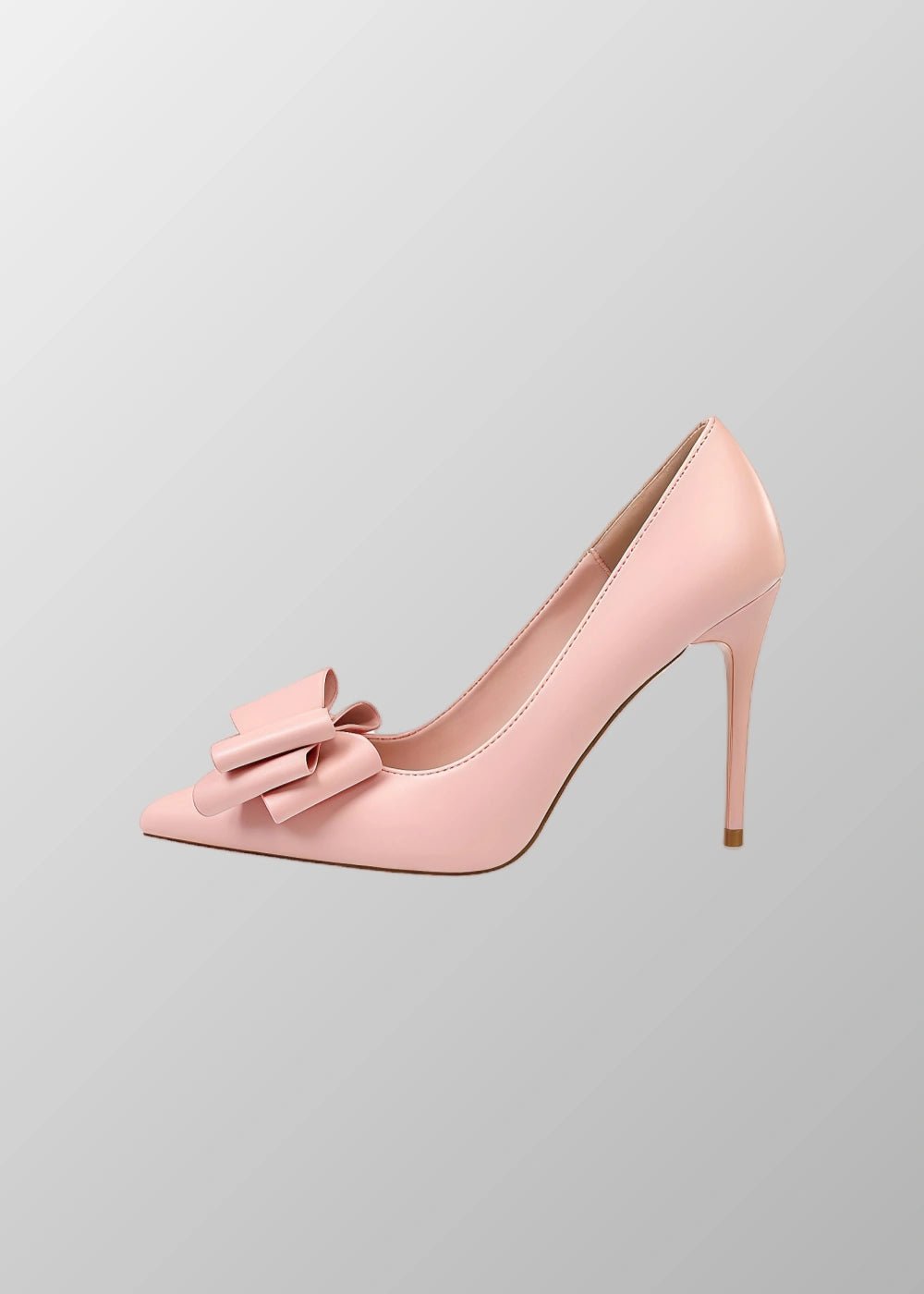 Elevate Your Style with Pointy Toe Light Blue and Pink High Heels with Bow – Chic Pump Heels for Every Occasion - Pink - PromDressClub