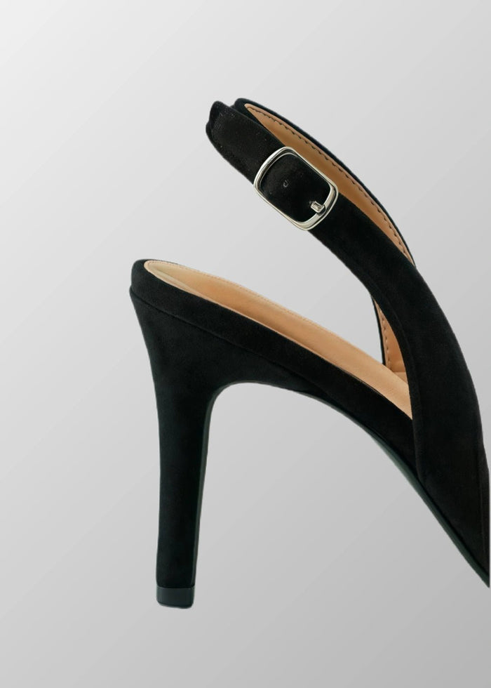 Elevate Your Wardrobe with Stylish Nude Heeled Sandals & Timeless Black High Heel Pumps - Black - PromDressClub