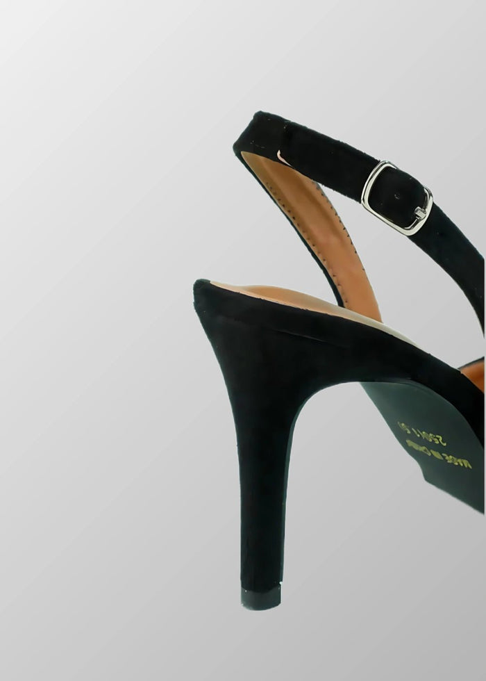 Elevate Your Wardrobe with Stylish Nude Heeled Sandals & Timeless Black High Heel Pumps - Black - PromDressClub