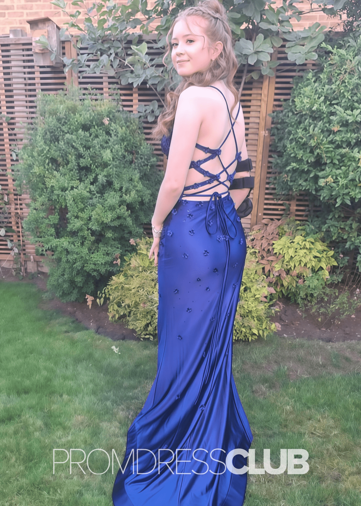 Ethel |Mermaid Royal Blue Prom Dress Long Sweetheart Spaghetti Straps With Slit - Royal Blue - PromDressClub