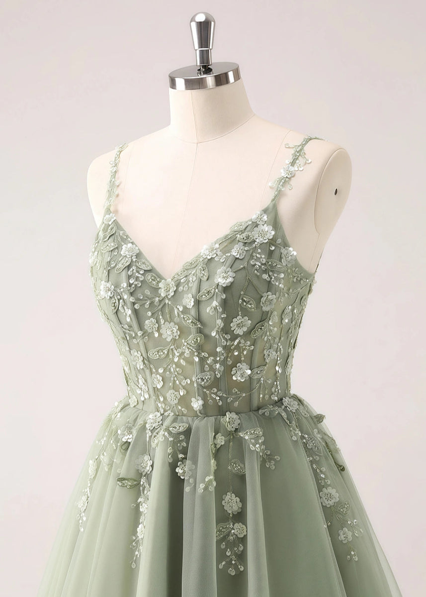 Etheldreda | Royal Blue Homecoming Dress: Unforgettable Elegance for Your Special Night - Sage - PromDressClub