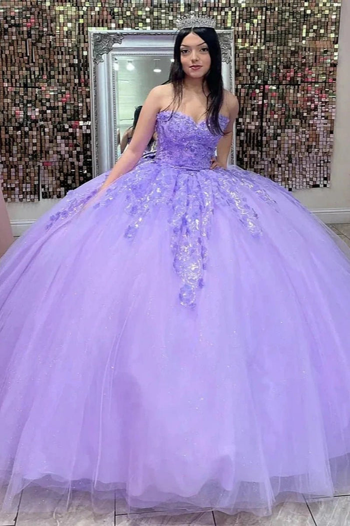 Hannah | Stunning Light Purple Quince Dress for Memorable Celebrations - Light Purple - PromDressClub