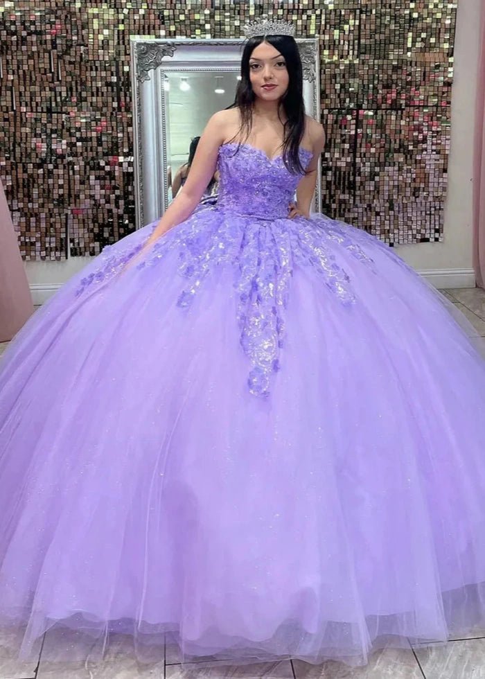 Hannah | Stunning Light Purple Quince Dress for Memorable Celebrations - Light Purple - PromDressClub