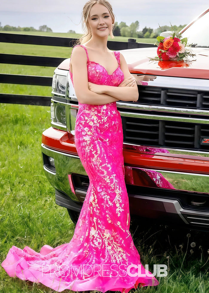 Hazel |Long Black Prom Dresses Near Me With Sequins Mermaid Off the Shoulder Split - Price #price_variant_lowest# - Fuchsia - PromDressClub