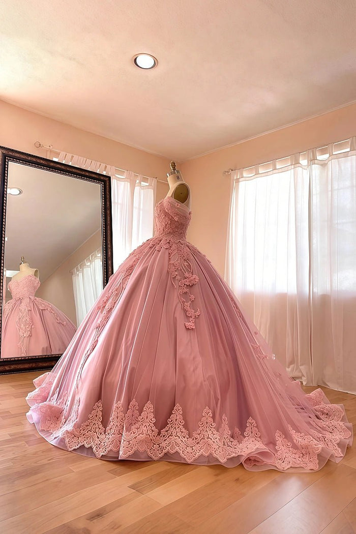Hope | Beautiful Pink Quince Dresses for Memorable Celebrations - Pink - PromDressClub