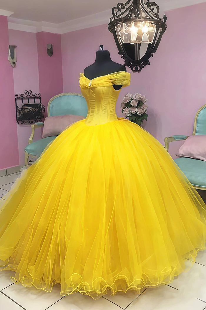 Hope | Beautiful Vibrant Yellow Quinceanera Dresses for Unforgettable Moments - Yellow - PromDressClub