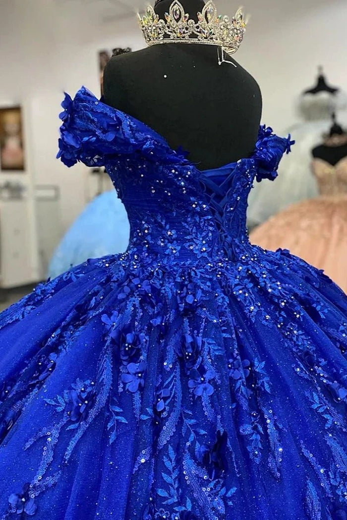 Joanna | Discover the Ultimate Royal Blue Quince Dress - Shine at Your Celebration! - Royal Blue - PromDressClub