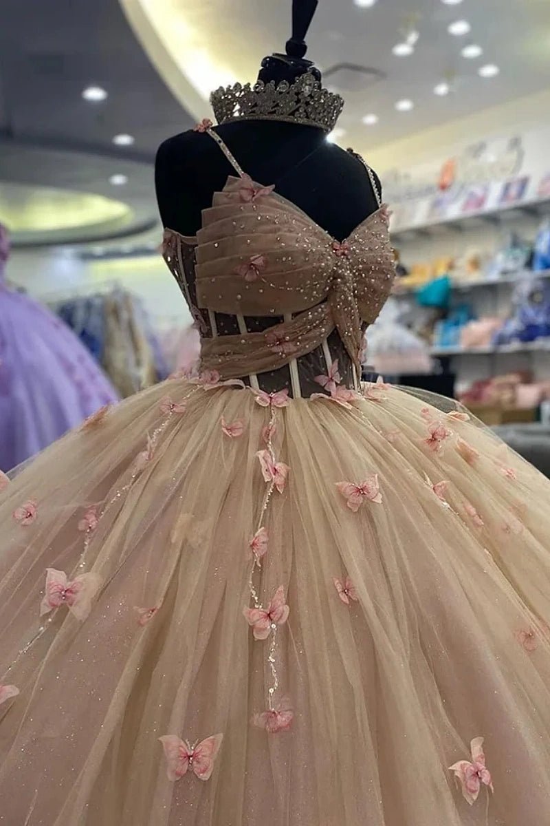 Johanna | Step Into Magic with Enchanting Pink Quince Dresses - Light Pink - PromDressClub