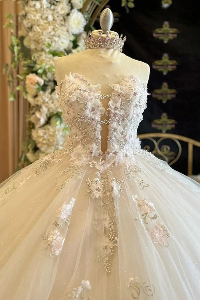 Kathleen | Discover Your Dream Champagne Quince Dress: Timeless Elegance Awaits - Champagne - PromDressClub