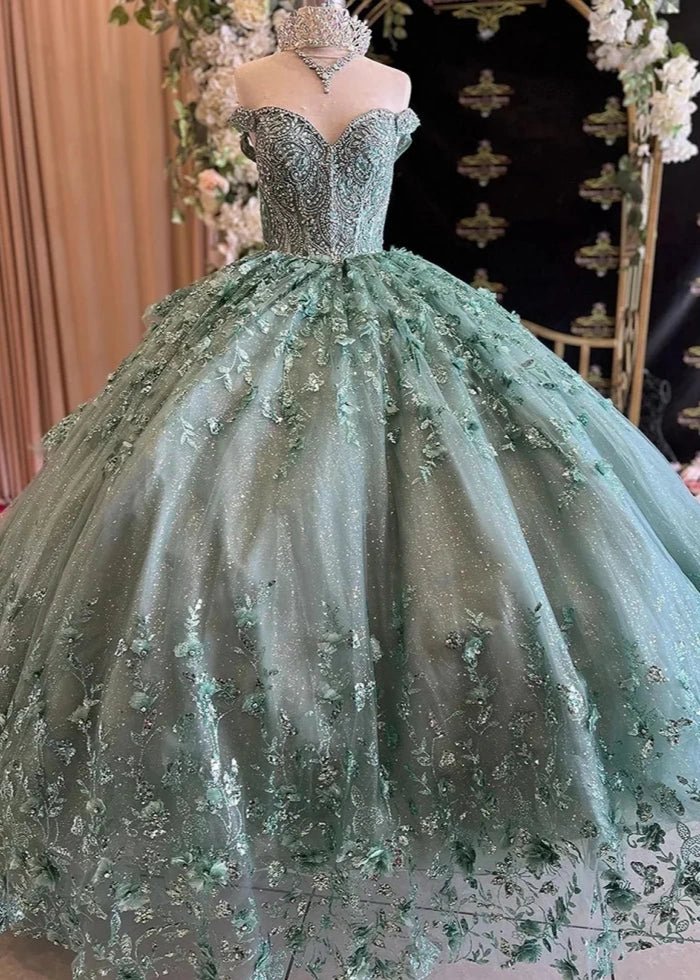Katie | Discover Stunning Green Quince Dresses for Your Fairytale Moment - Mint Green - PromDressClub