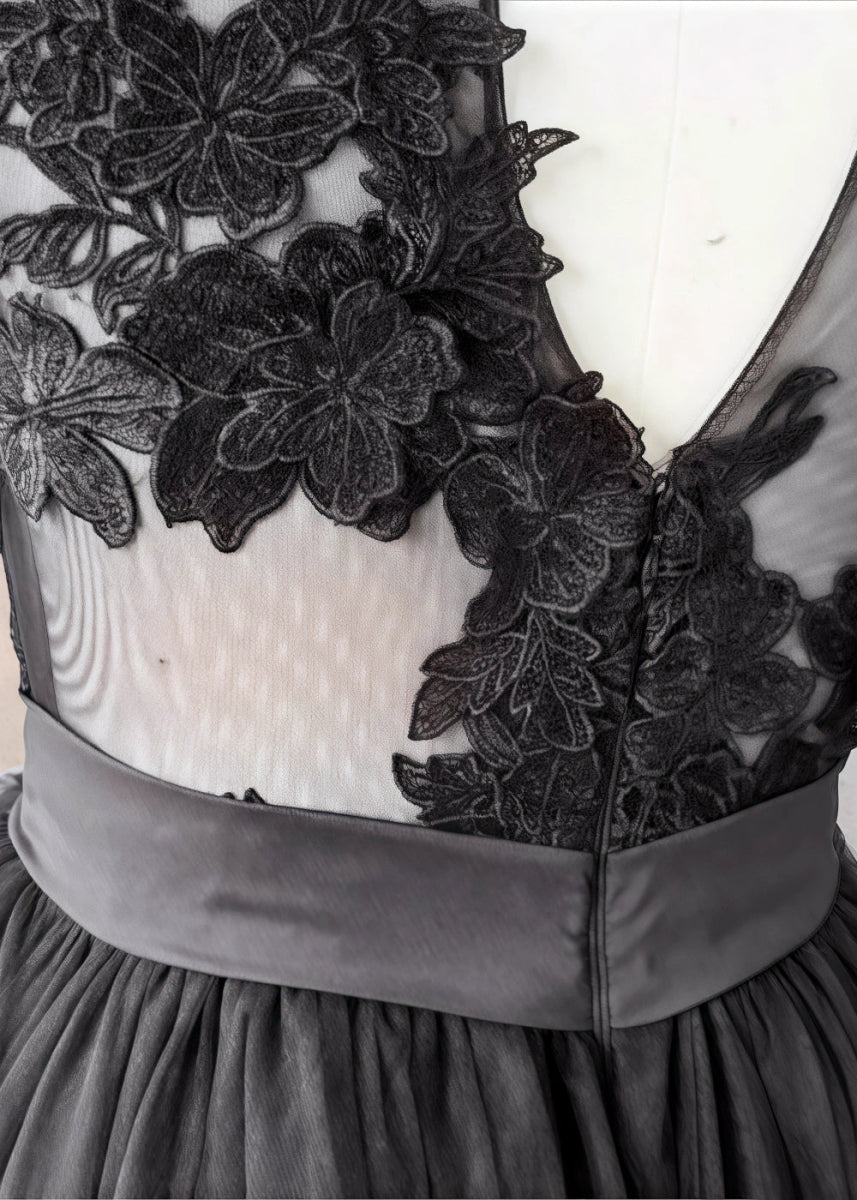 Laura | Timeless Gothic Black Wedding Dresses Bold Elegance for Modern Brides - Black - PromDressClub