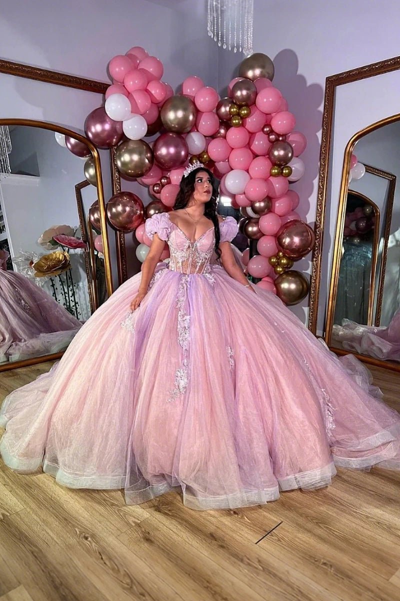 Lauren | Own Your Spotlight in Dreamy Light Purple Quince Dresses - Light Purple - PromDressClub