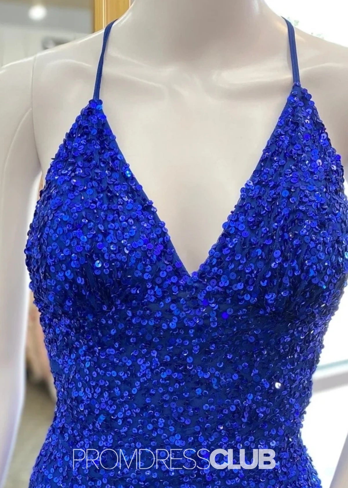 Leona | Mermaid Sparkly Royal Blue Sequin Maxi Prom Dress - Price #price_variant_lowest# - Royal Blue - PromDressClub