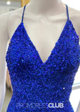 Leona | Mermaid Sparkly Royal Blue Sequin Maxi Prom Dress - Royal Blue - PROMDRESS Club