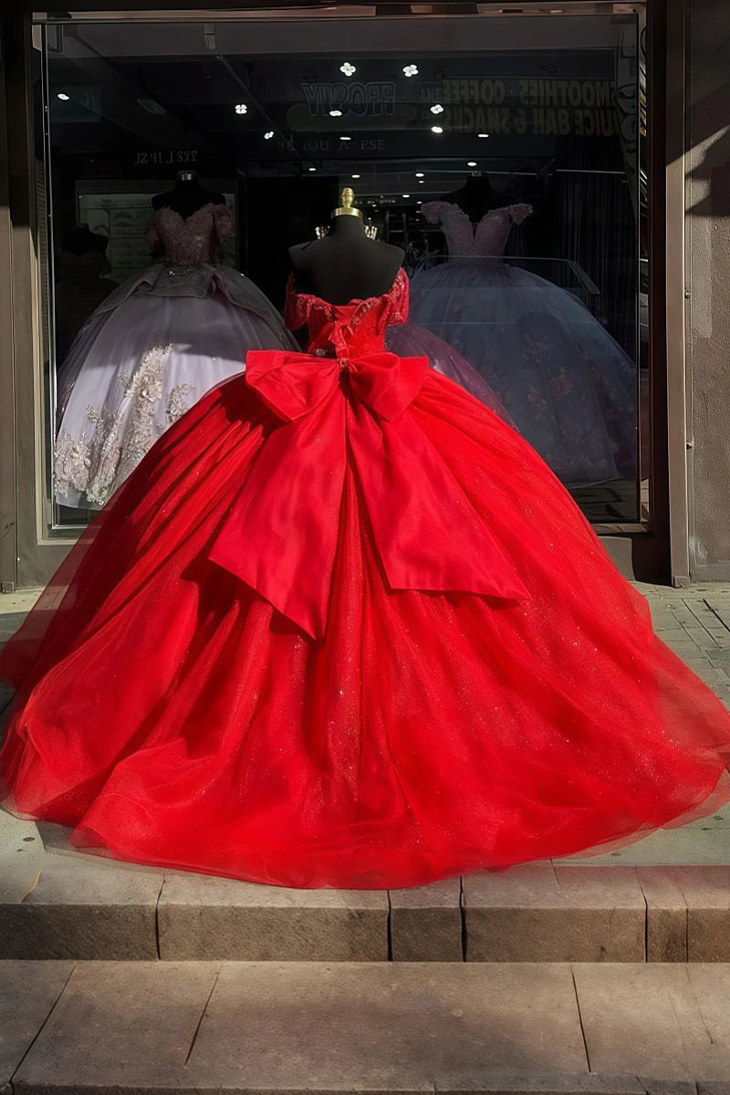 Lorelei | Discover Your Red Quince Dresses | Sparkle at Every Milestone - Red - PromDressClub