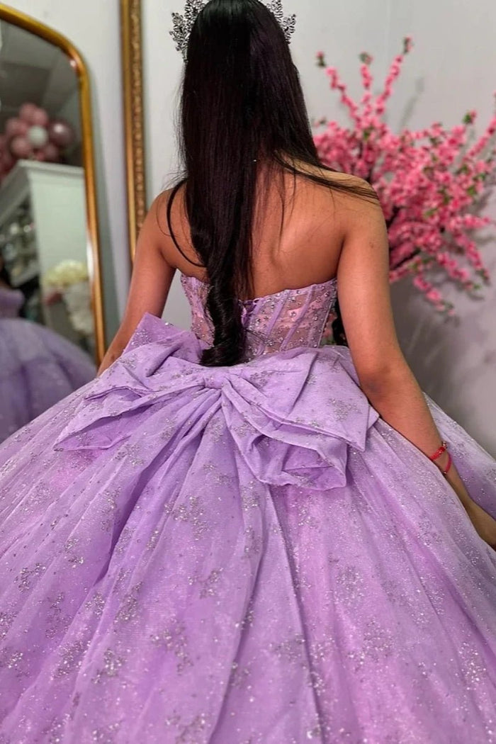 Lucille | Discover Your Dream Purple Quince Dresses – Timeless Elegance for Sweet 16 & Quinceañera - Light Purple - PromDressClub