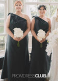 Odelette | Mermaid Plus Size Black Long Bridesmaid Dress - Black - PROMDRESS Club