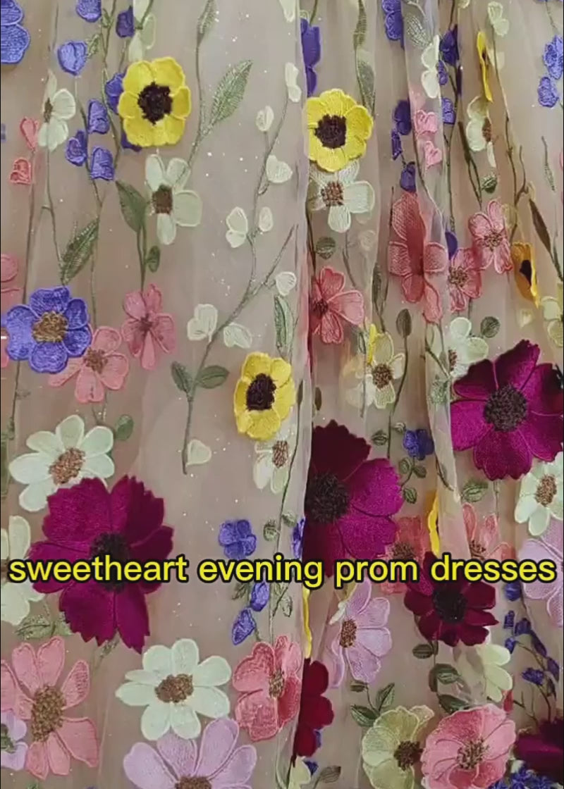 Elsie | Stunning Champagne Beaded 3D Flower Quinceanera Dresses for Special Occasions