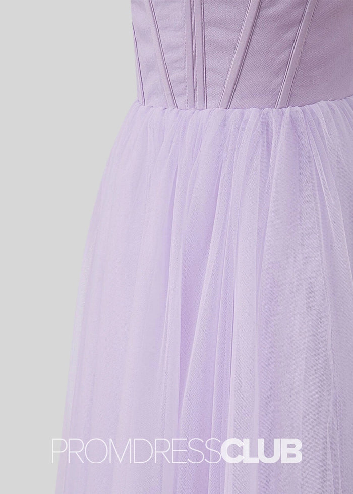 Salome |Green Long Prom Dresses Stores Near Me With A Line Strapless Puffy Tulle - Price #price_variant_lowest# - Lilac - PromDressClub