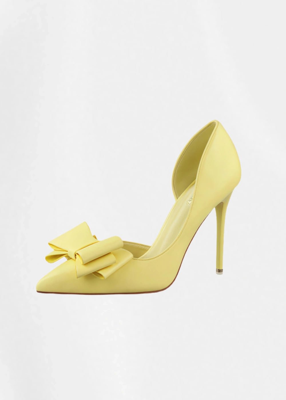 Stylish Light Blue and Pink High Heels Prom Shoes with Bow Detail – Perfect for Every Elegant Occasion! - Yellow - PromDressClub