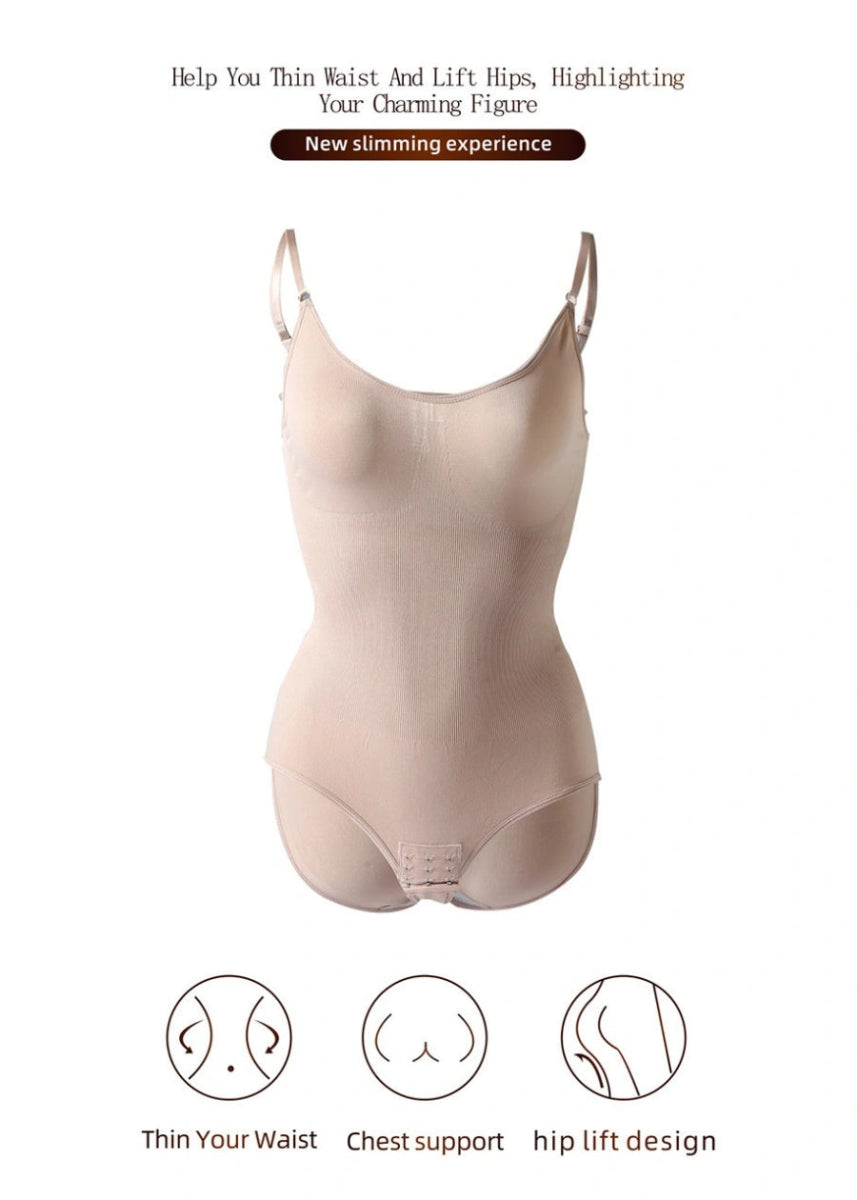 Ultimate Best Shapewear for Back Fat Smoothing and Booty Lifting in Black and Neutral - Nude - PromDressClub