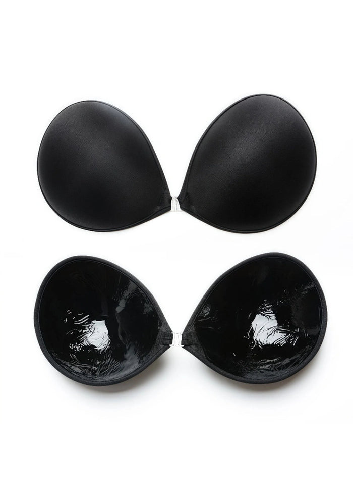 Ultra - Comfortable Silicone Bras Black and Nude Essentials for Effortless Style - Black - PromDressClub